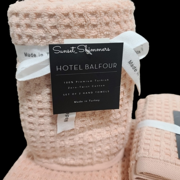 Hotel Balfour Bath 8pc Hotel Balfour Blush Pink Turkish Zero Twist